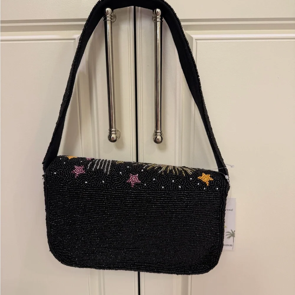 America & Beyond Evil Eye Hearts Stars Beaded Shoulder Bag Tik Tok Viral NWT - Picture 12 of 13